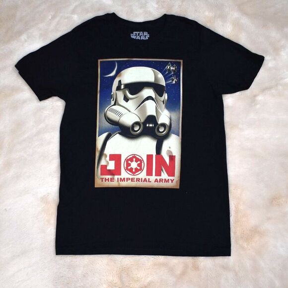 Star Wars Stormtrooper Black Graphic T-Shirt Size Large Cotton Tee - Picture 6 of 6